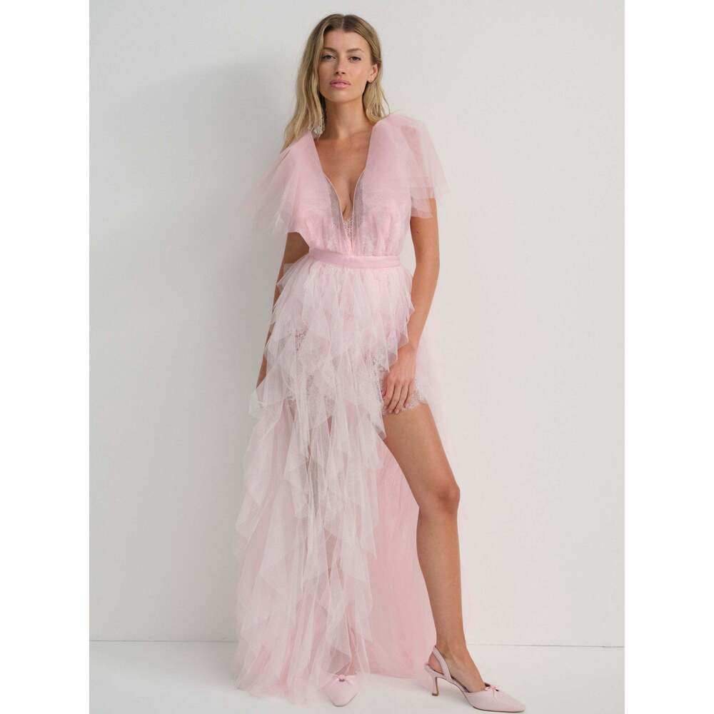 For Love & Lemons Maxine Gown L / Pink